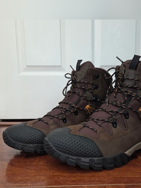 Columbia Men\'s GeoTerra OutDry Brown Leather Boot Size 13 Waterproof Hiking main image 5